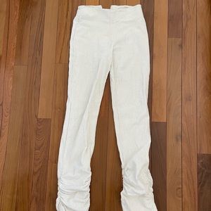 Danielle Guizio Corduroy Ruched pants.